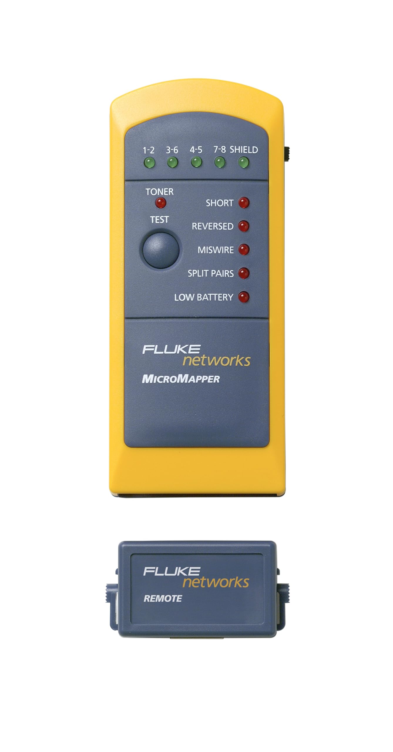 Fluke Networks MT-8200-49A Copper Tester Grey/Yellow Gray Micro Mapper