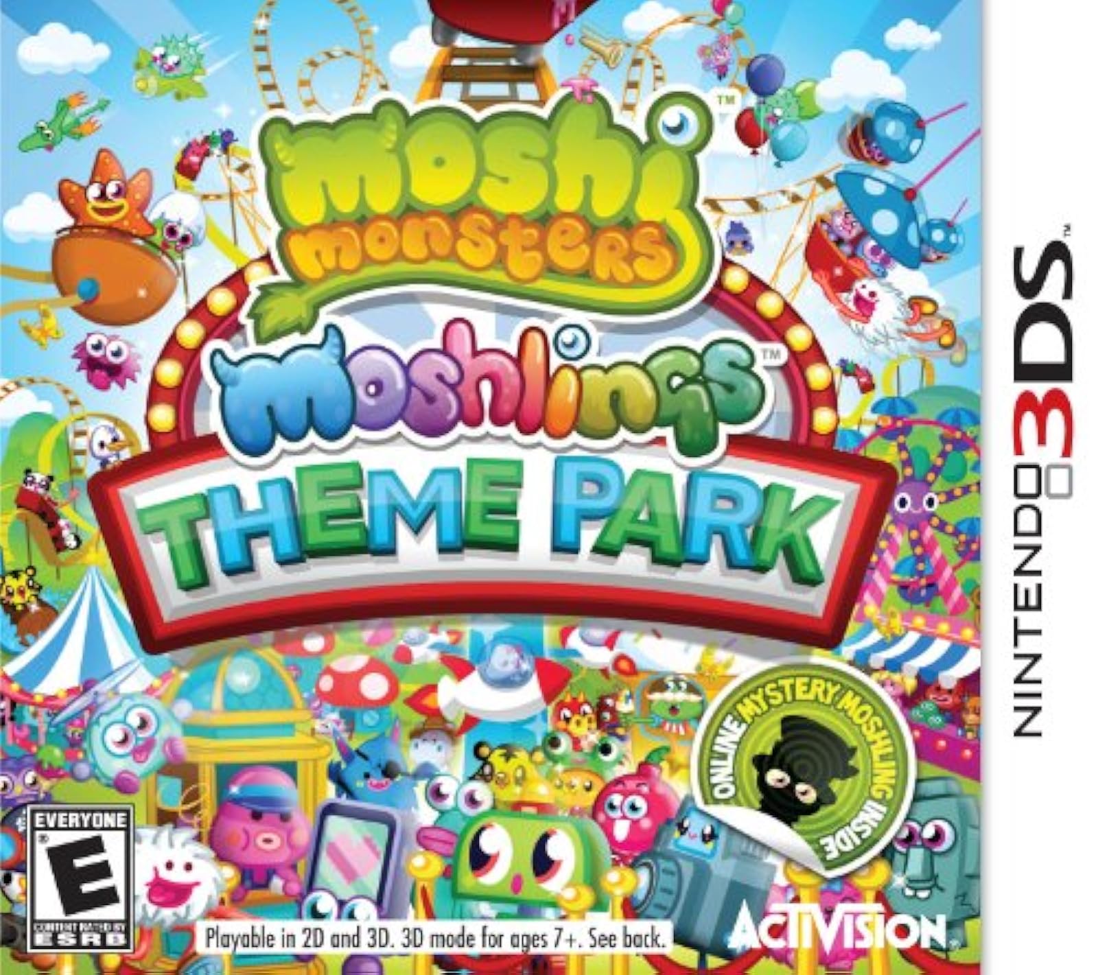Image 0 of Moshi Monsters Moshlings Theme Park Nintendo For 3DS