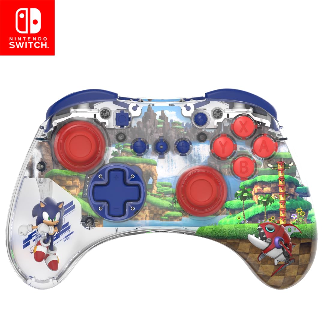 Image 0 of PDP Realmz Wireless Pro Controller Sega: Sonic Superstars Sonic Green Hill Zone 