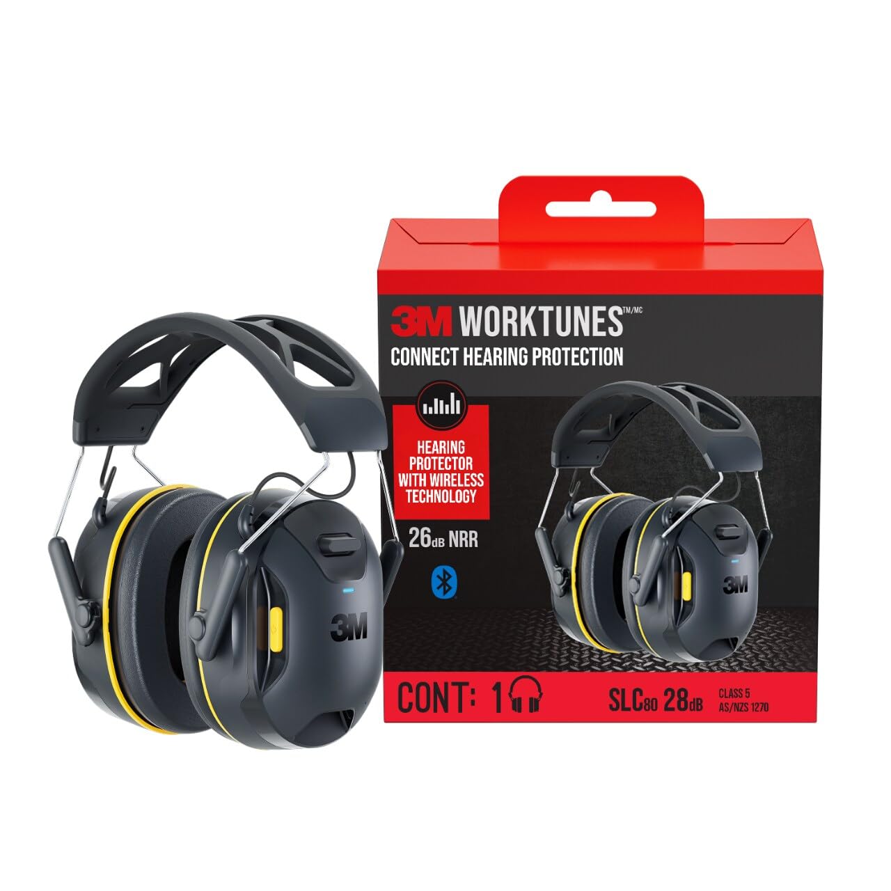 Image 0 of 3M WorkTunes Connect Wireless Hearing Protector With Bluetooth Hearing PROTECTIO