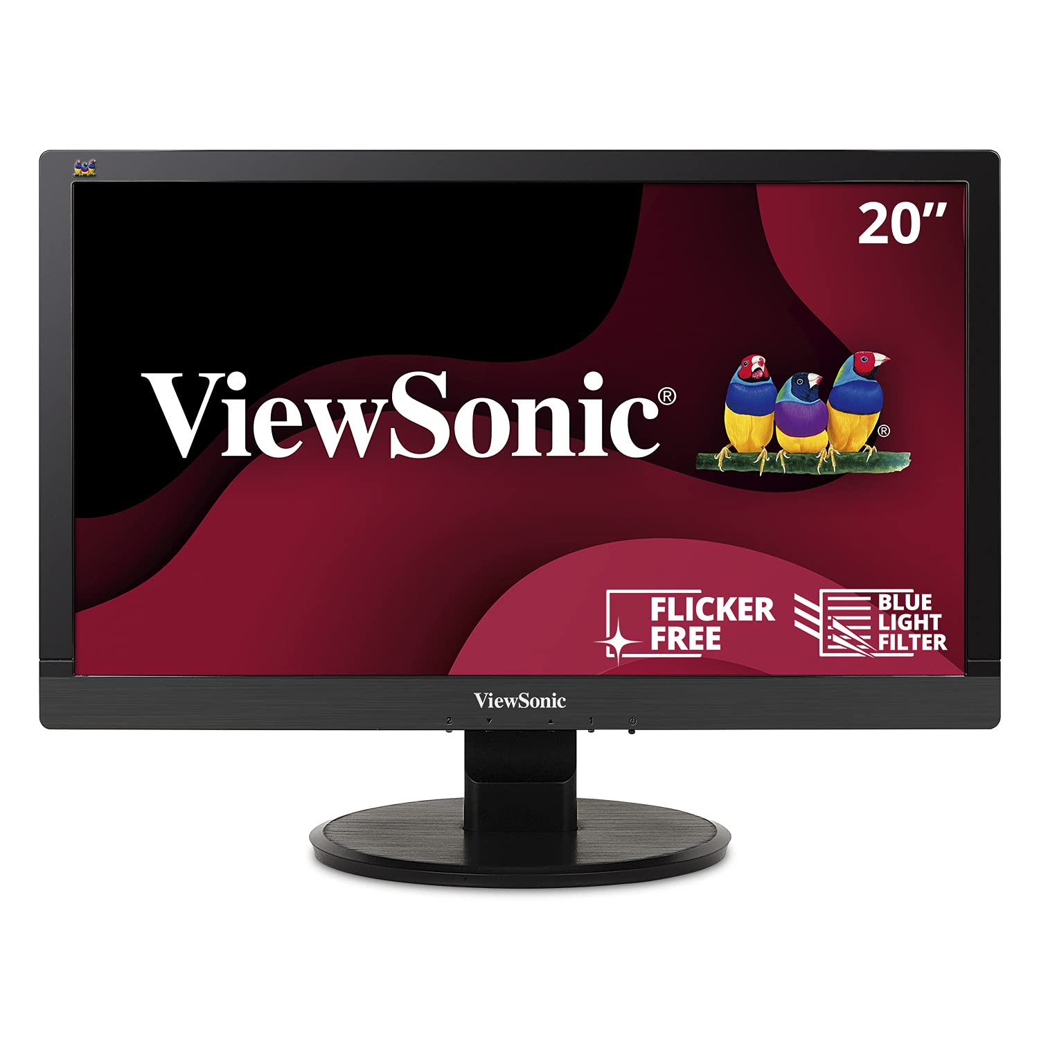ViewSonic VA2055SM 20 Inch 1080P LED Monitor With VGA Input And