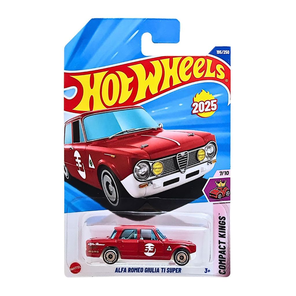 Image 0 of Hot Wheels Alfa Romeo Giulia TI Super HYW40 Compact Kings 7/10 Red Number 35 Mom