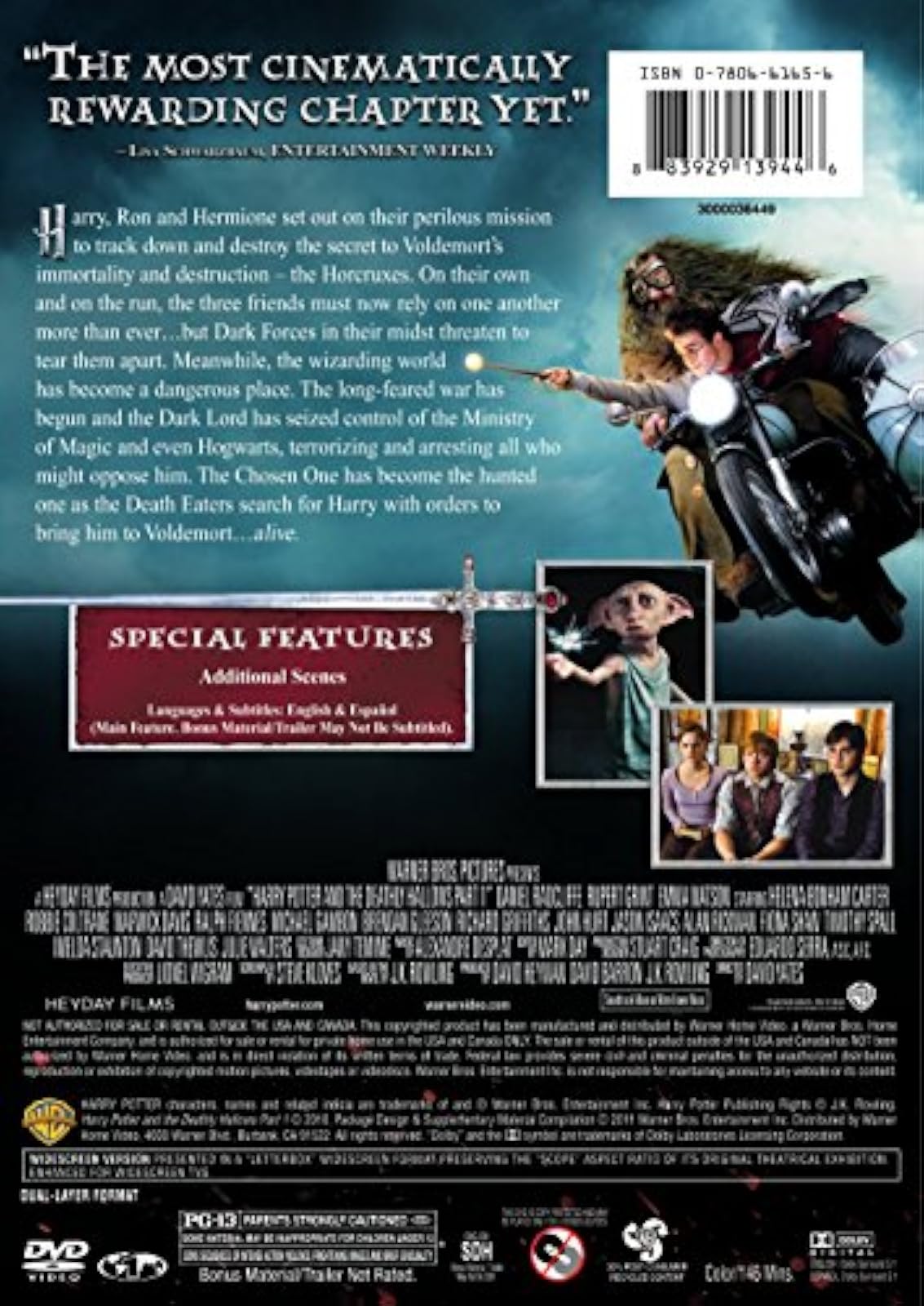 Image 2 of Harry Potter / Deathly Hallows Part 1 On DVD With Daniel Radcliffe