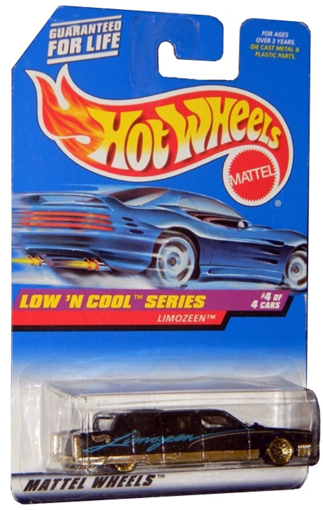 Image 0 of Hot Wheels Mattel 1998 1:64 Scale Low N Cool Series Black Limozeen Die Cast Car 