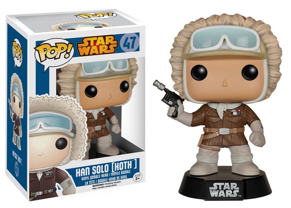 Image 0 of Funko Pop Star Wars: 47 Hoth Han Solo Bobble Figure Collectible