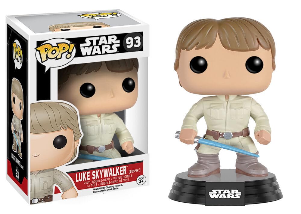 Image 0 of Funko Pop Star Wars 93 Bespin Luke Skywalker Action Figure With Lightsaber Paral
