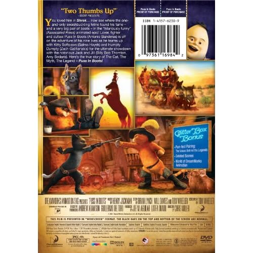 Image 1 of Puss In Boots On DVD With Antonio Banderas