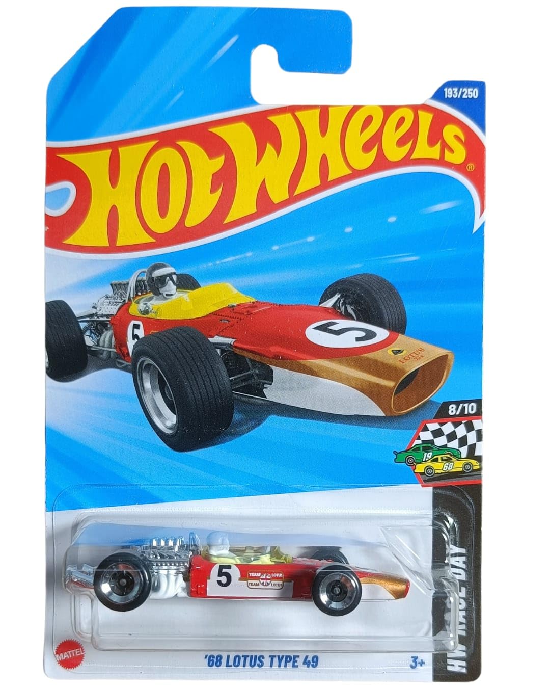 Unbox Hw Lotus Type 49 1:64 Diecast Model Designed By Series 8/10 Red