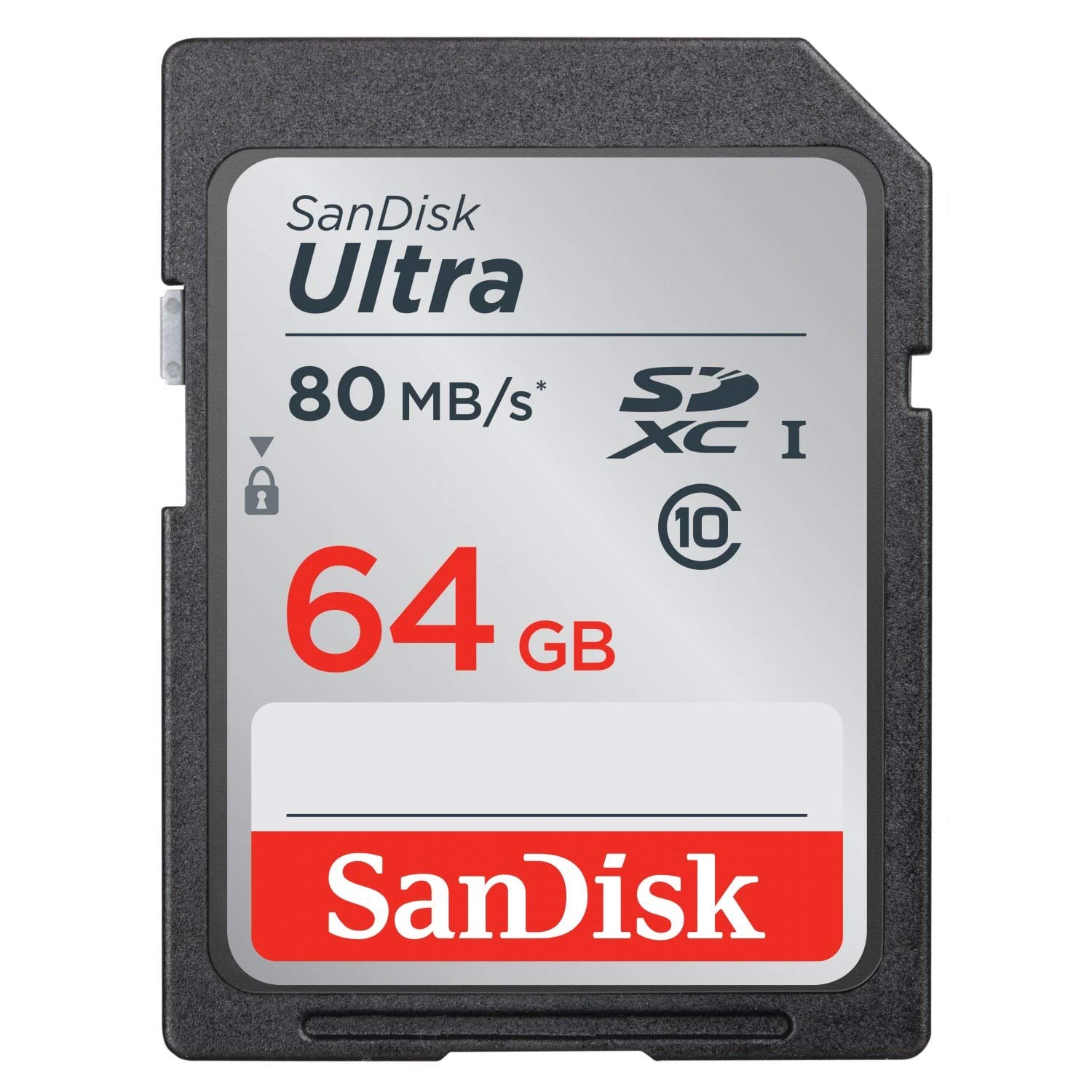 SanDisk Ultra 64GB Class 10 SDXC UHS-I Memory Card Up To 80MB/S