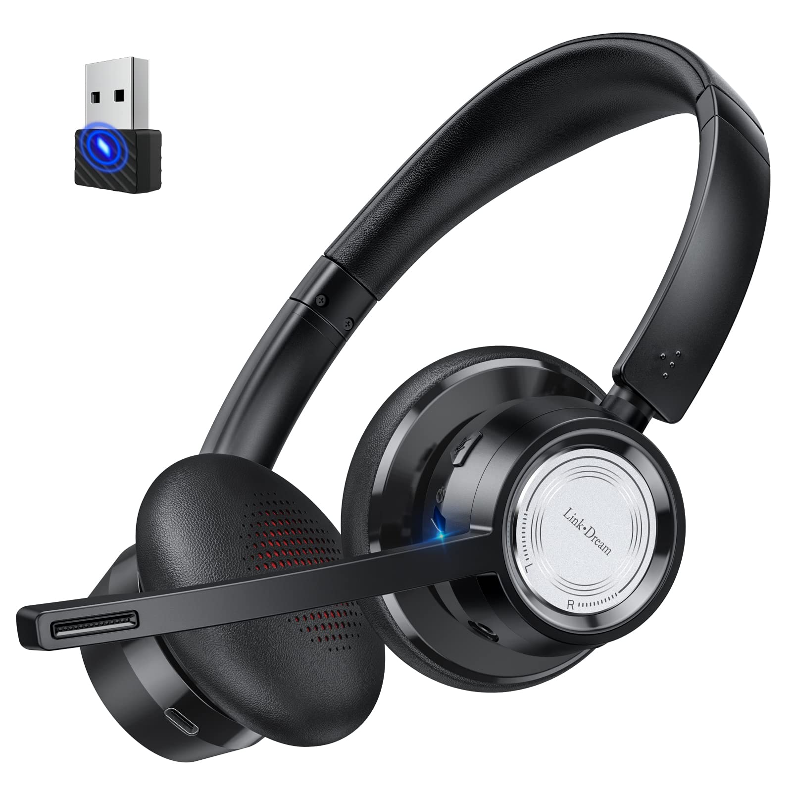 Link Dream Wireless Headset With Microphone BH58 20H Talk Time V5.0 Bluetooth He