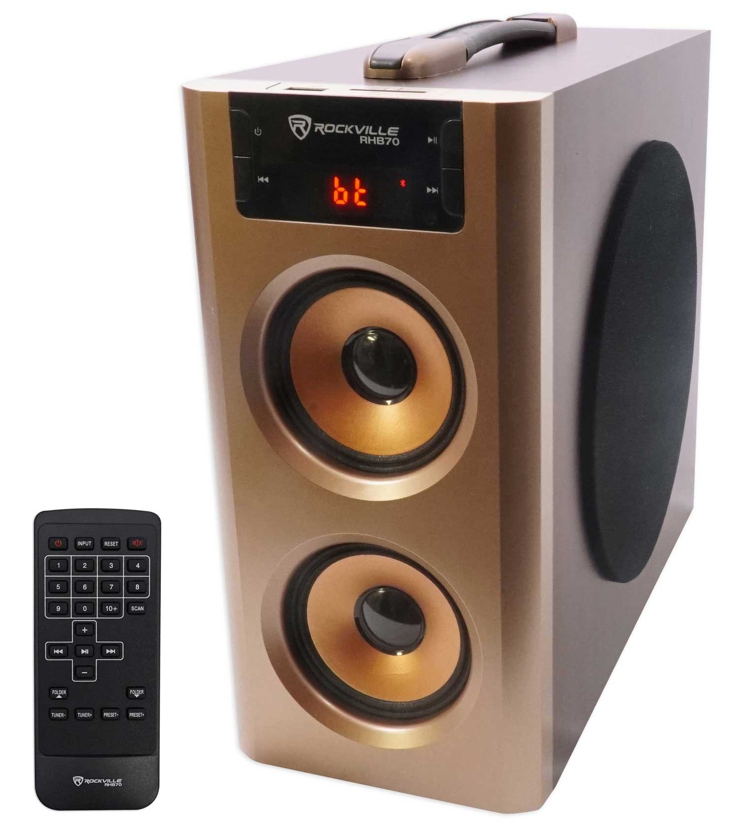Image 0 of Rockville RHB70 Home Theater Compact Powered Speaker System Bluetooth