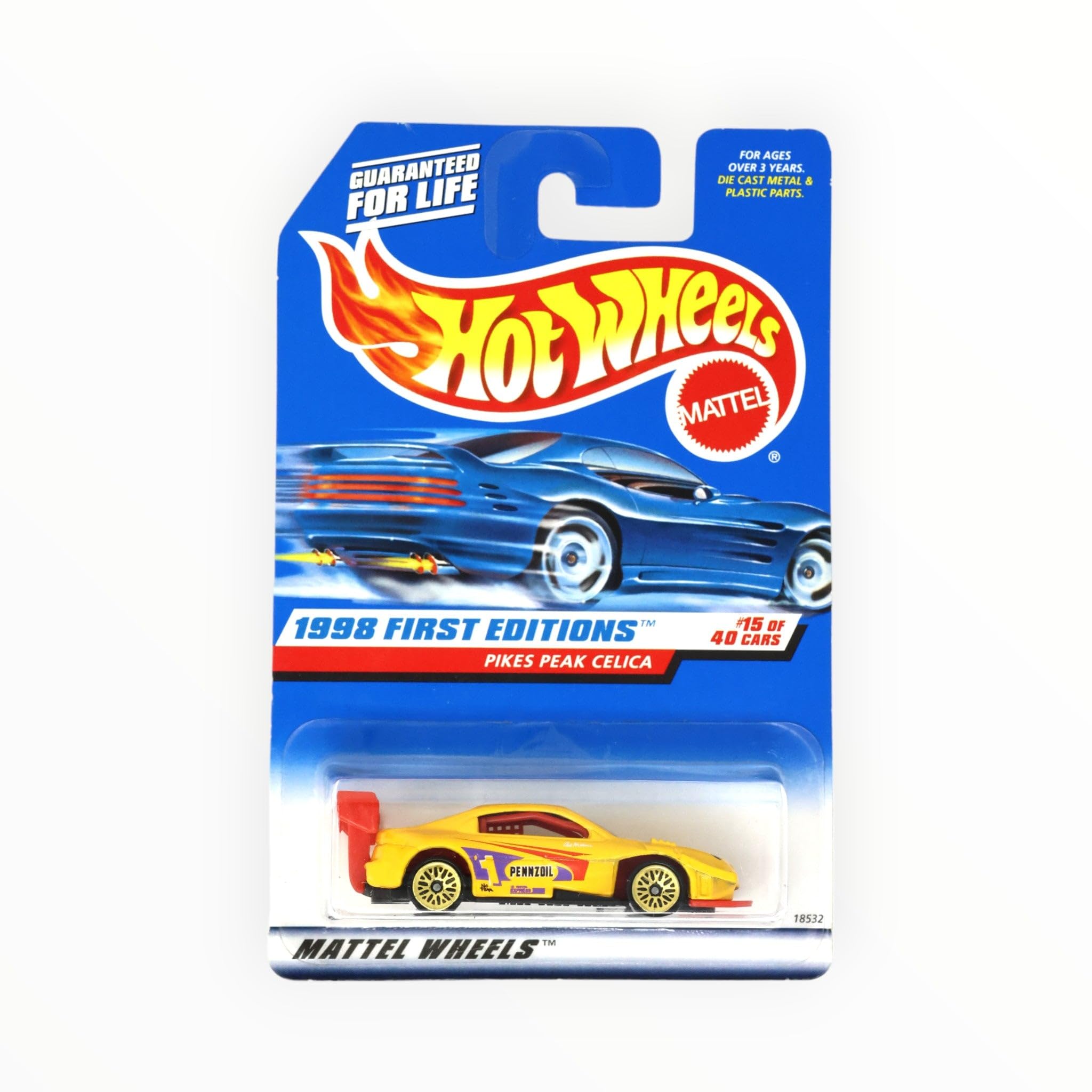 Hot Wheels Pikes Peak Celica Yellow 1998 First Editions Series 15 Of 4