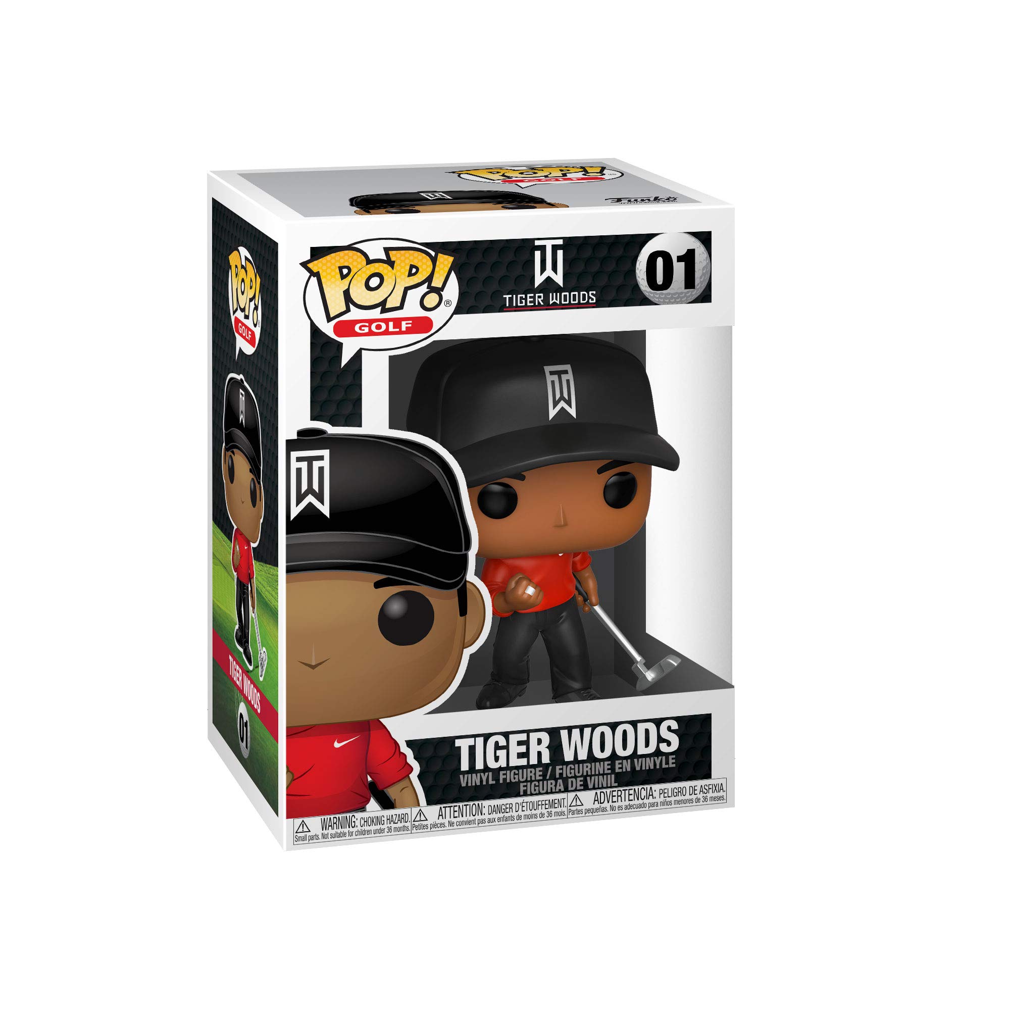 Image 0 of Funko Pop! 01 Golf: Tiger Woods Red Shirt Collectible