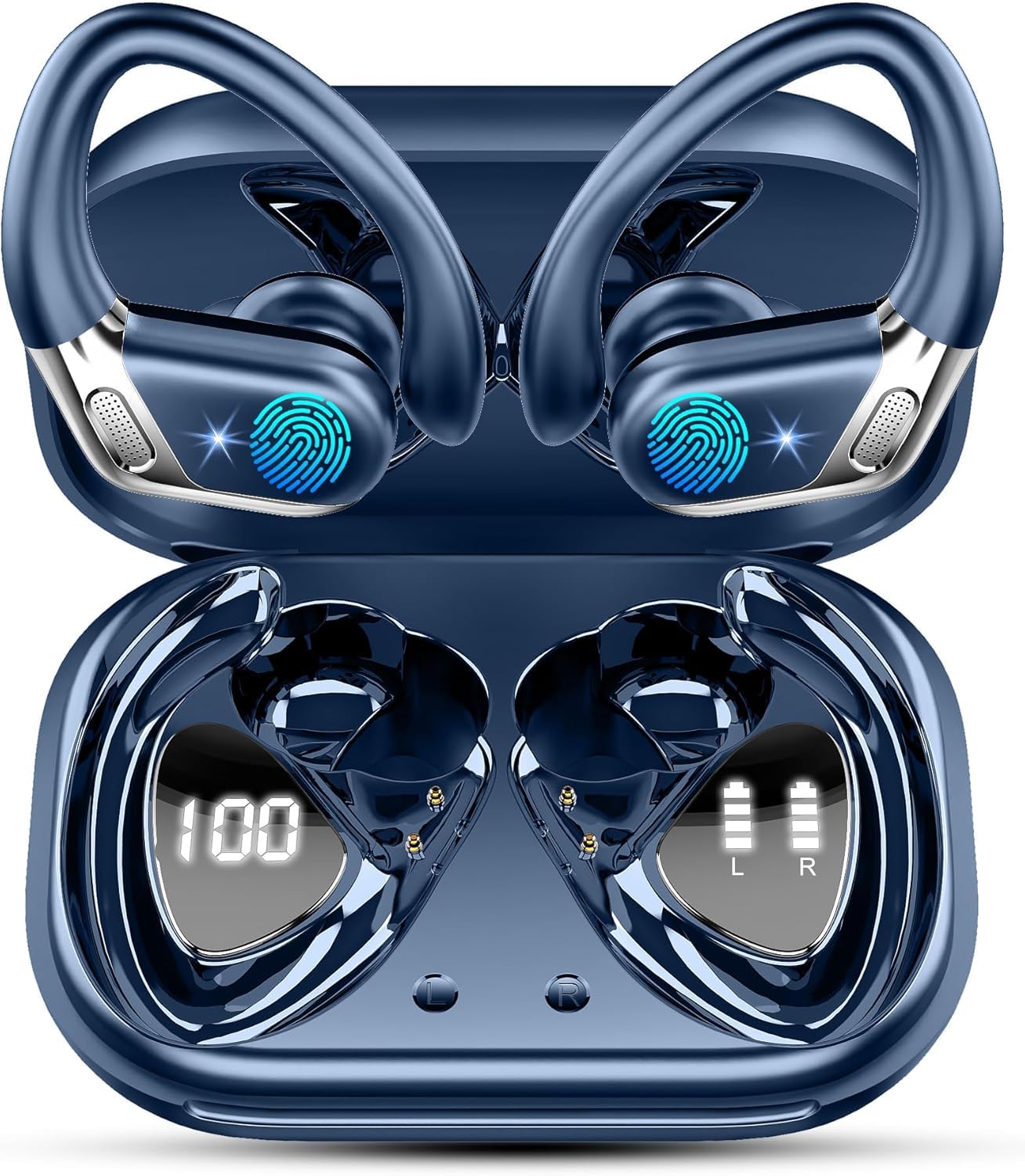 Wireless Earbuds Bluetooth 5.4 Headphones Sport 50H Deep Bass Sound