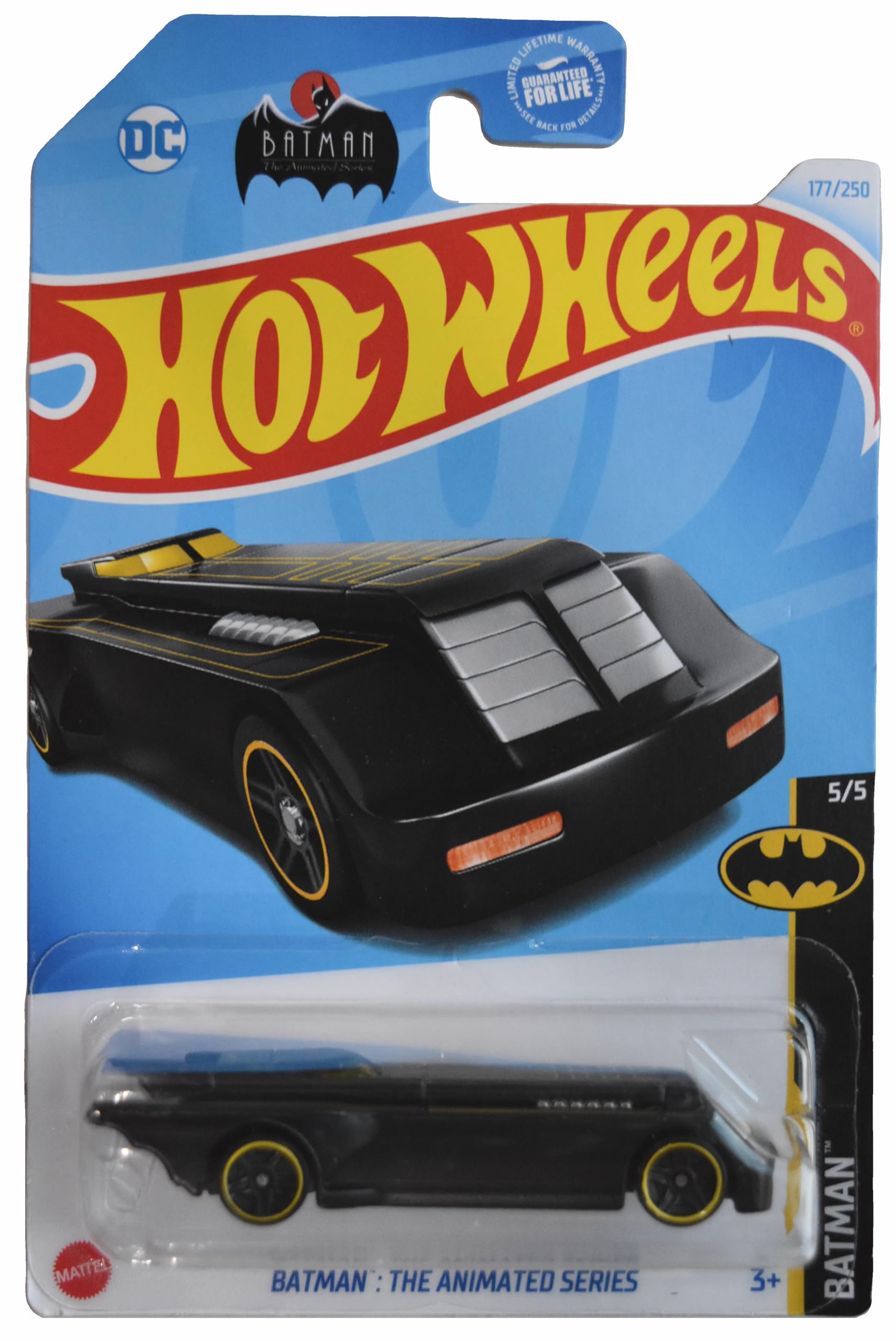 Hot Wheels Batman The Animated Series Batman 5/5 Black 177/250 Car