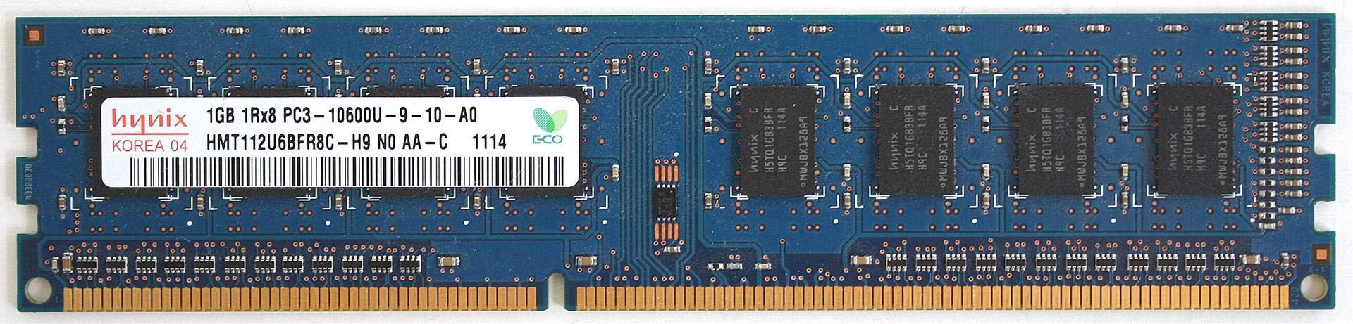 Hynix Memory 1GB 1RX8 PC3-10600U-9-10-A0 HMT112U6BFR8C-H9