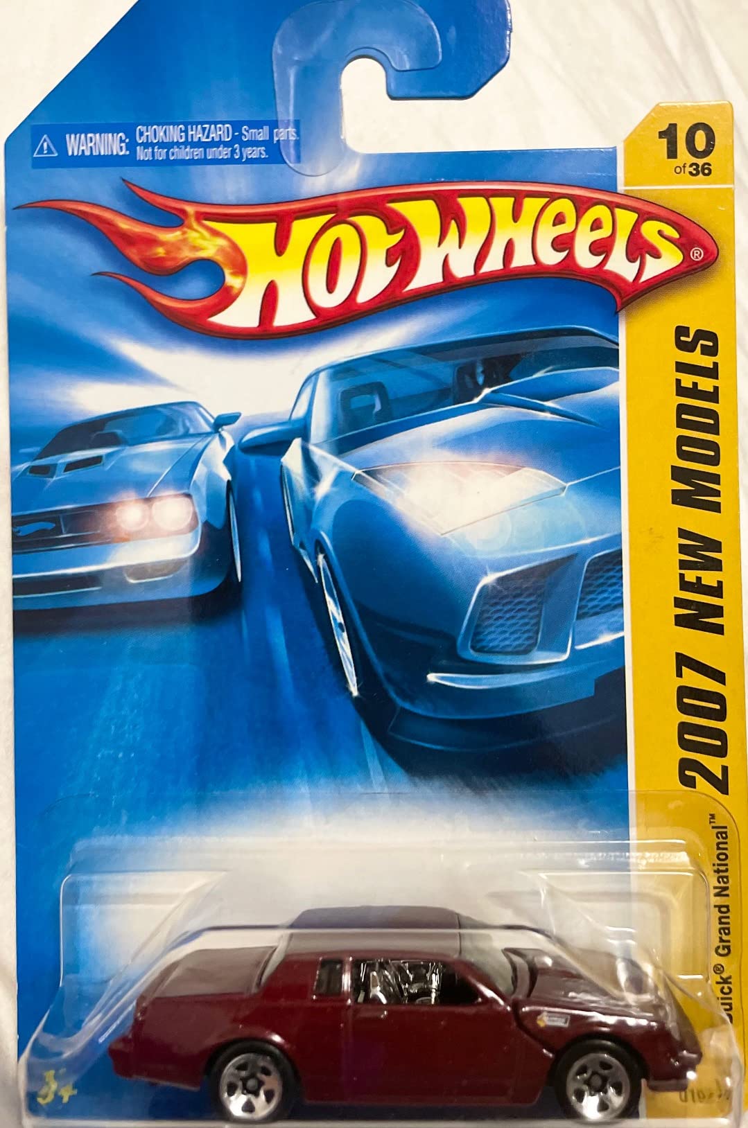Image 0 of Hot Wheelss #10 Buick Grand National Burgundy 5 Spoke Wheels 2007-10 Mattel 1:64
