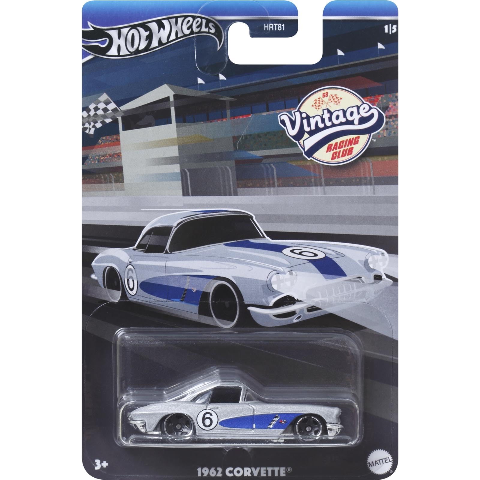 Image 0 of Hot Wheels 1962 Corvette Vintage Racing Club HRV06 Toy