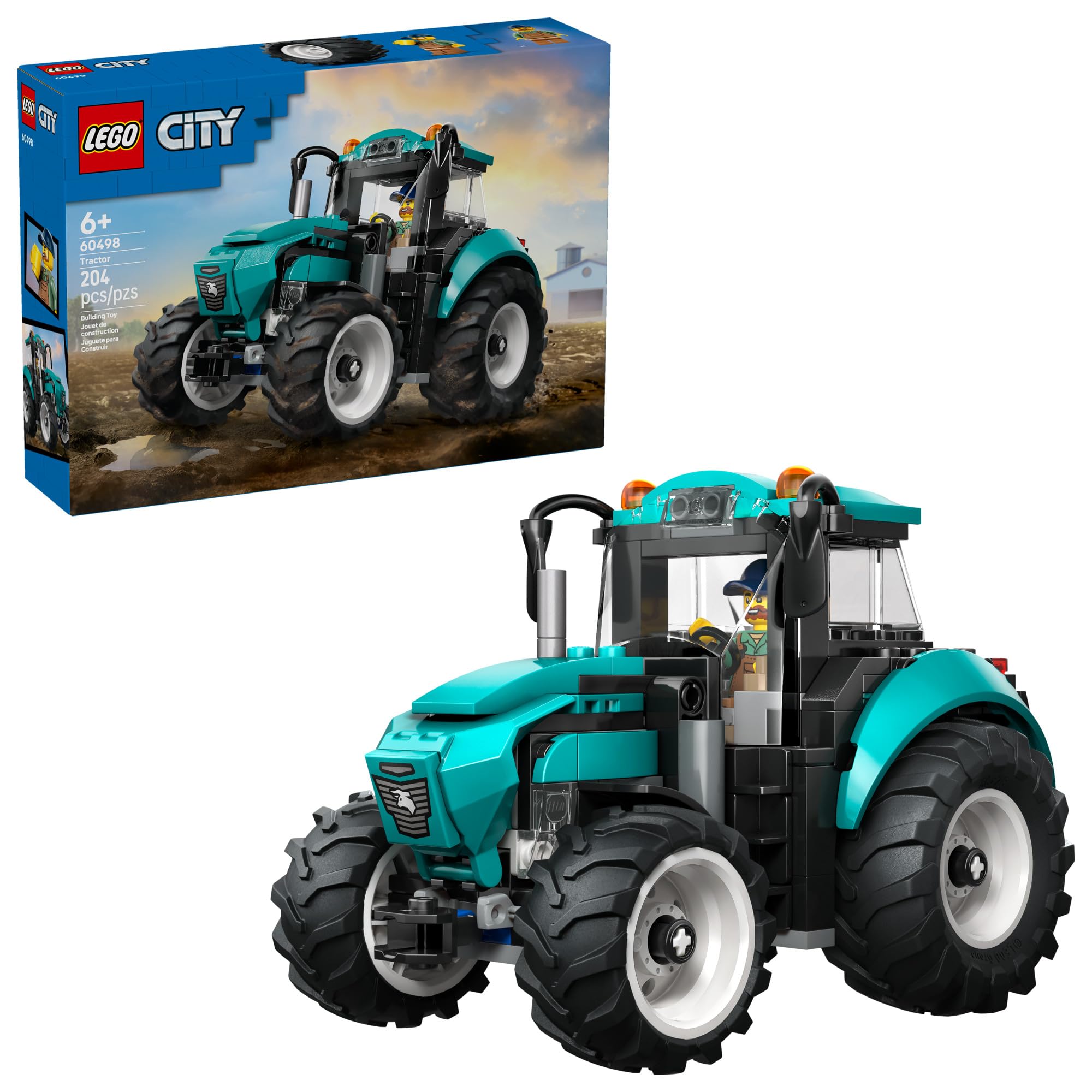 Lego City Tractor Building Toy For Kids Pretend Play Farm Vehicle For