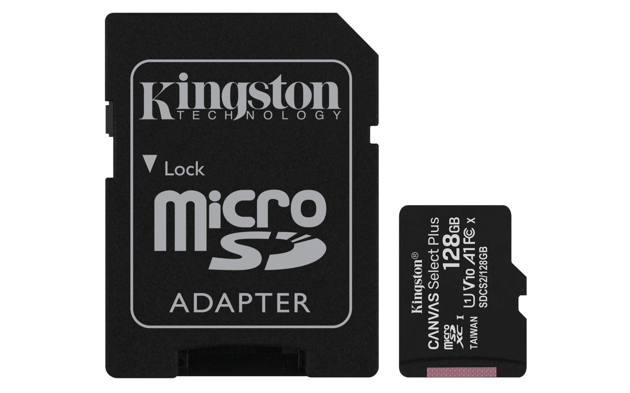 Kingston 128GB Canvas Select Plus MicroSDXC Card Up To 100MB/S A1 Class 10 UHS-I