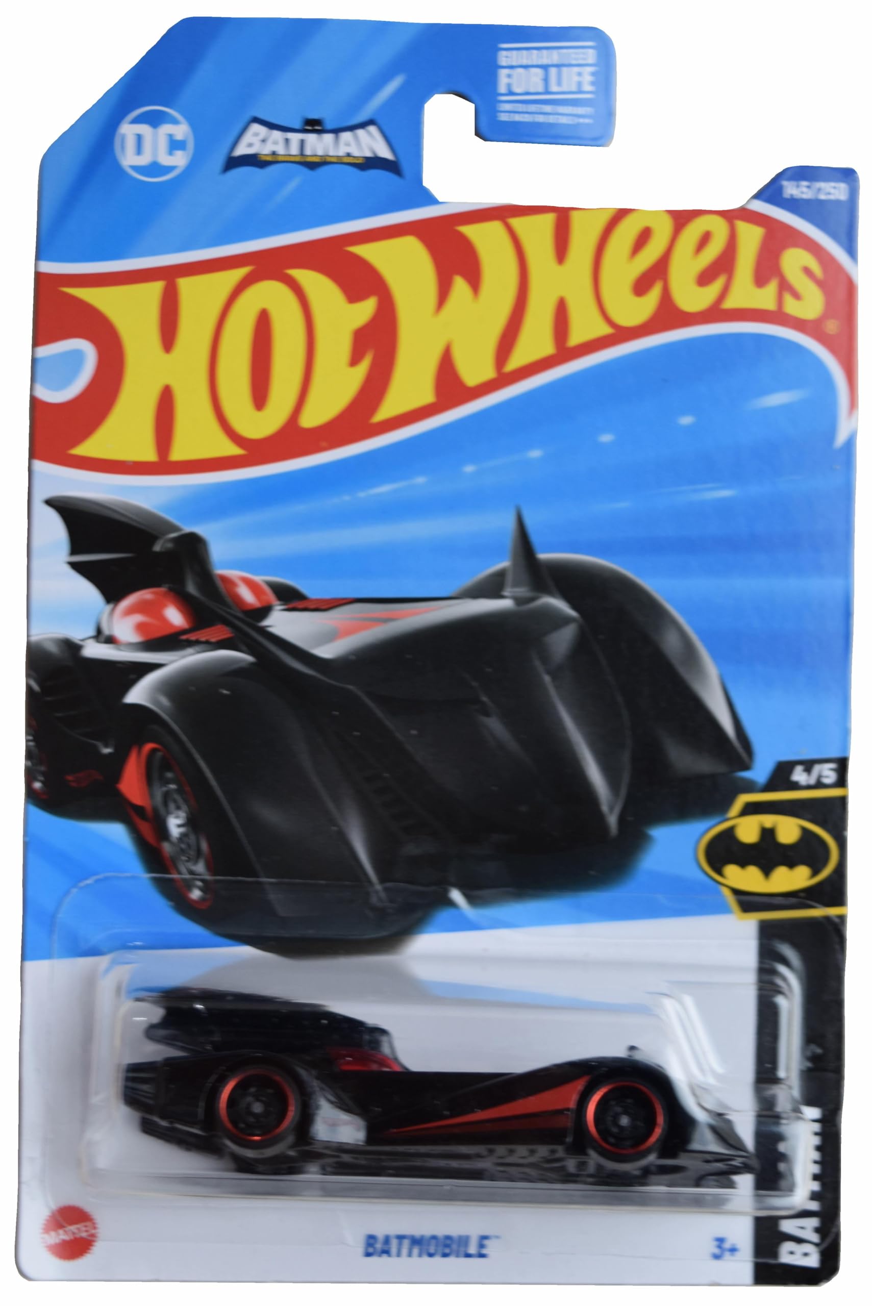 Hot Wheels Batmobile Batman 4/5 Black/red 145/250 Toy Car