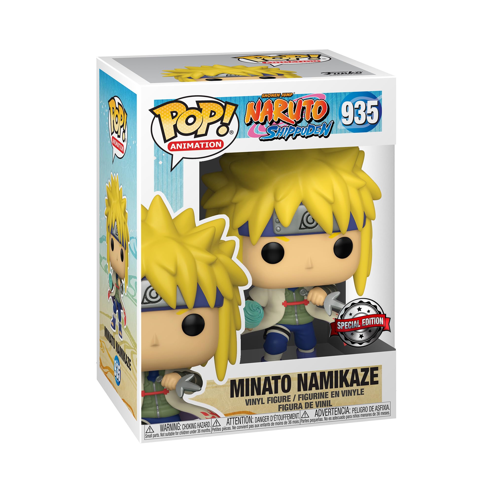 Image 0 of Funko Naruto Pop! Animation Minato Namikaze Exclusive Vinyl Figure 935 Standing 