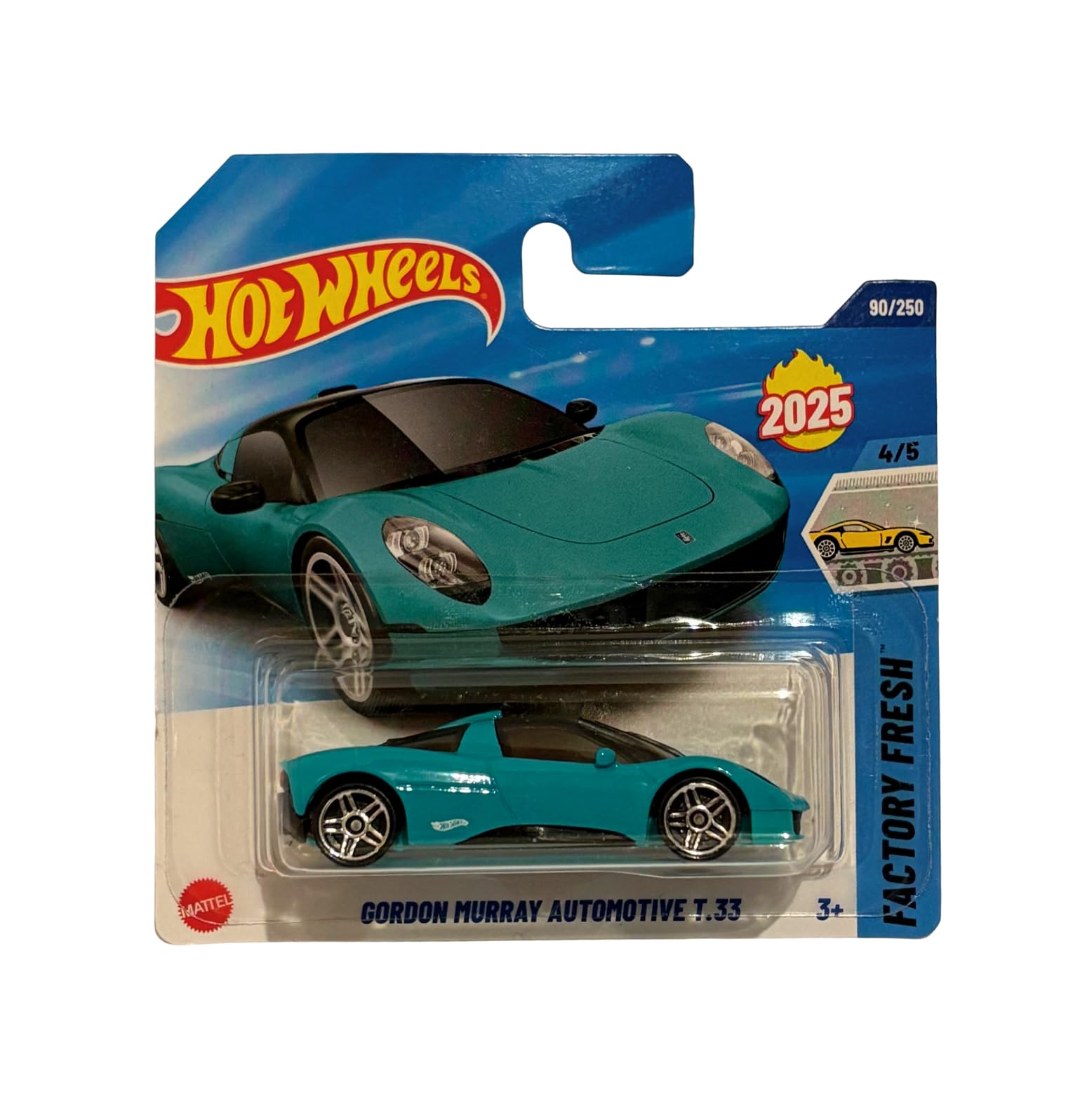 Hot Wheels Gordon Murray Automotive T.33 JBB70 Turquoise Factory Fresh