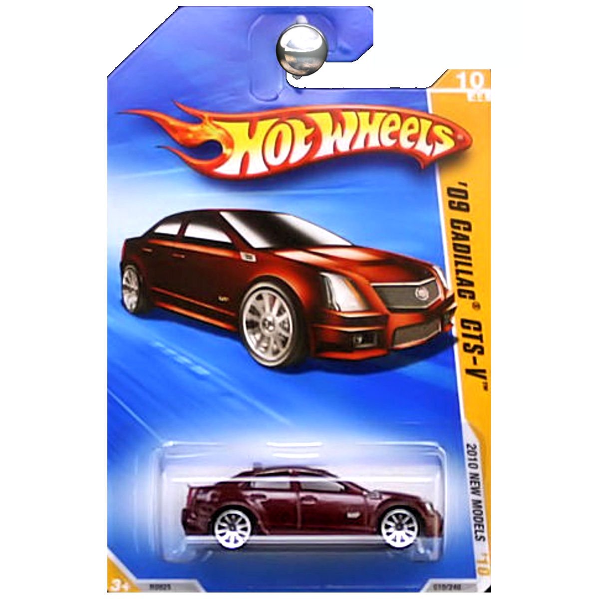 Image 0 of Hot Wheelss 10 Of 44 Burgundy Red '09 Cadillac Cts-V Toy Car