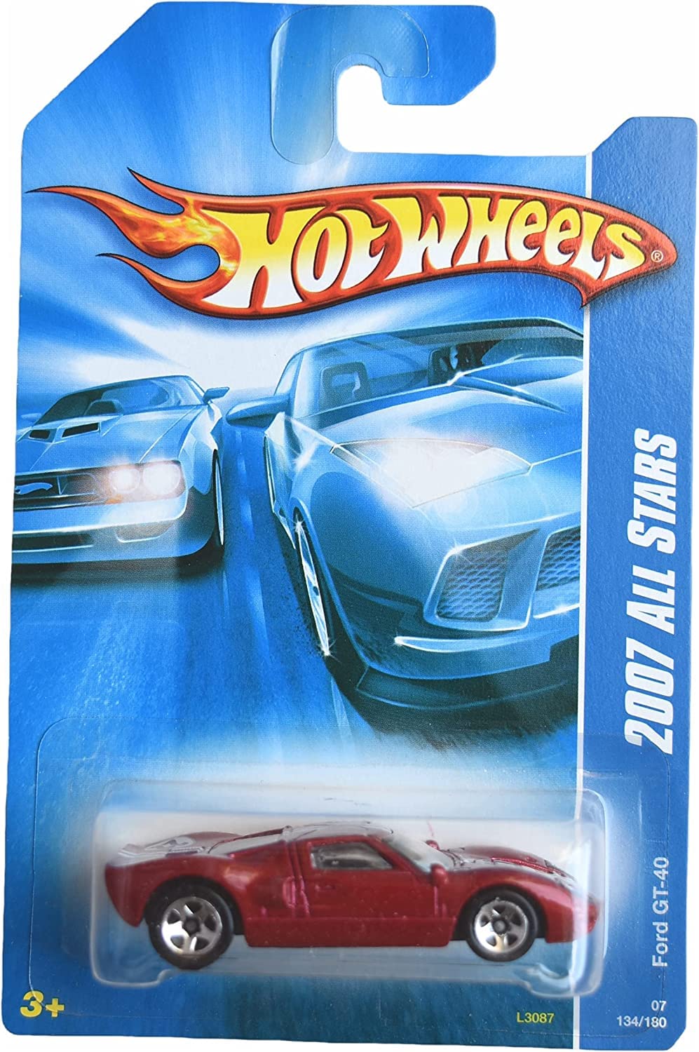 Hot Wheels Ford GT-40 Red 2007 All Stars 134/180 Toy Car