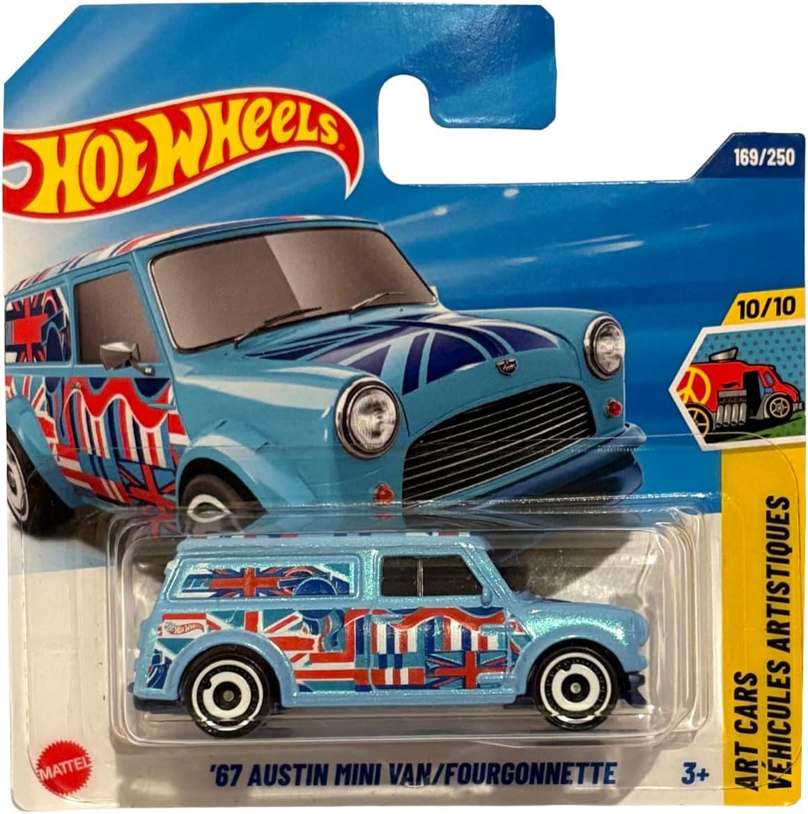 Hot Wheels '67 Austin Mini Van Blue 1/64 2025 Case Toy Car