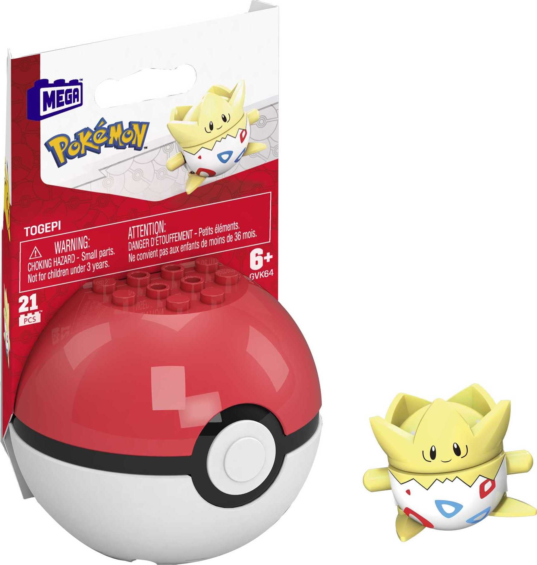 Image 0 of Mega Construx Pokemon Togepi Construction Set Building Toys