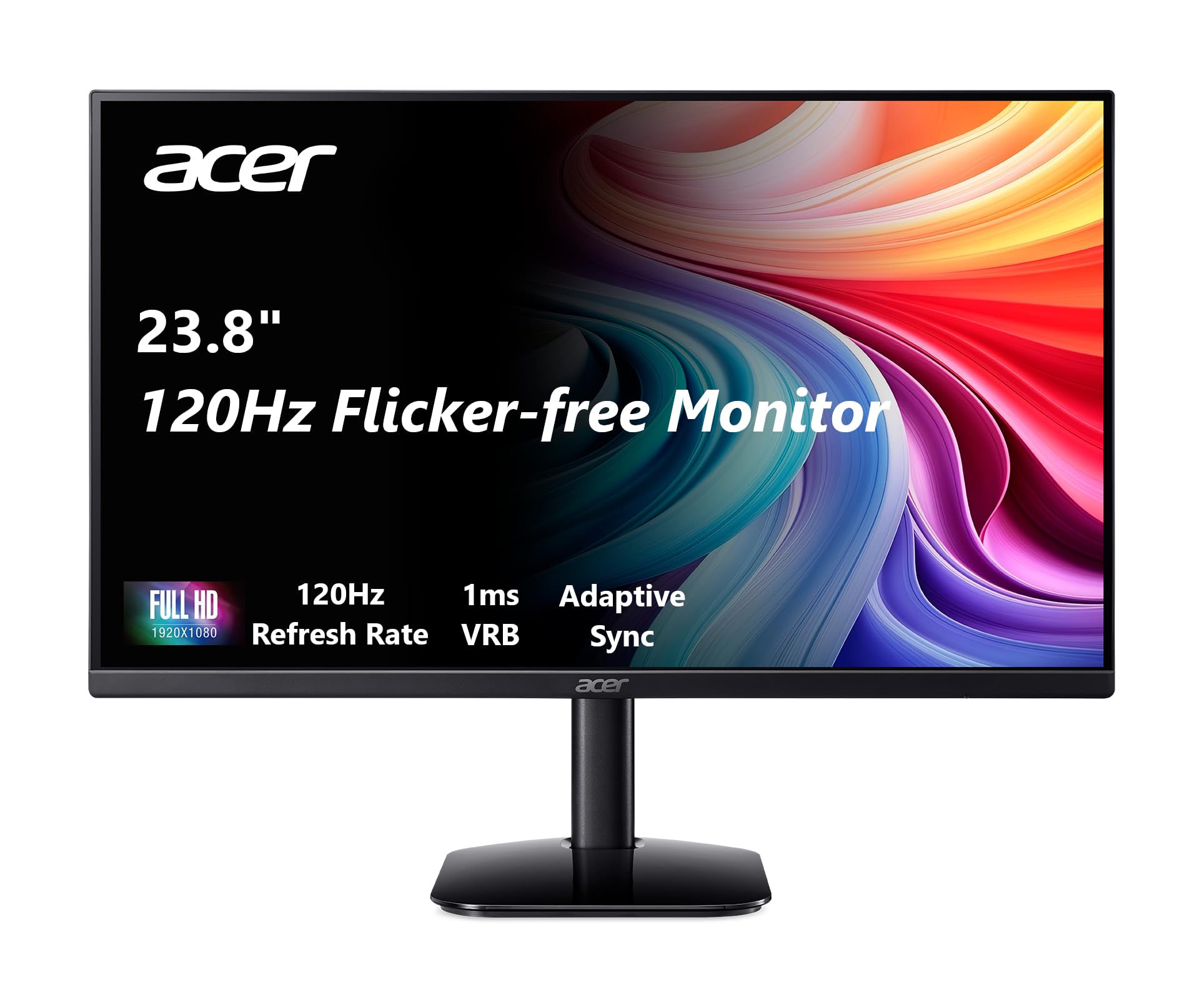Acer KB242Y 23.8 Inch IPS Zero-Frame Full HD 1920 X 1080 Monitor HDMI