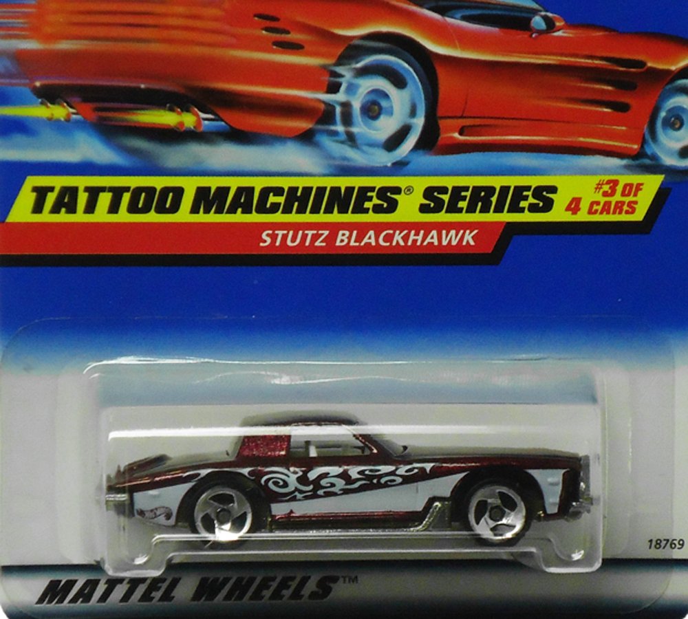 Image 0 of Hot Wheels 1998 687 Tattoo Machines Series Stutz Blackhawk 1:64 Scale