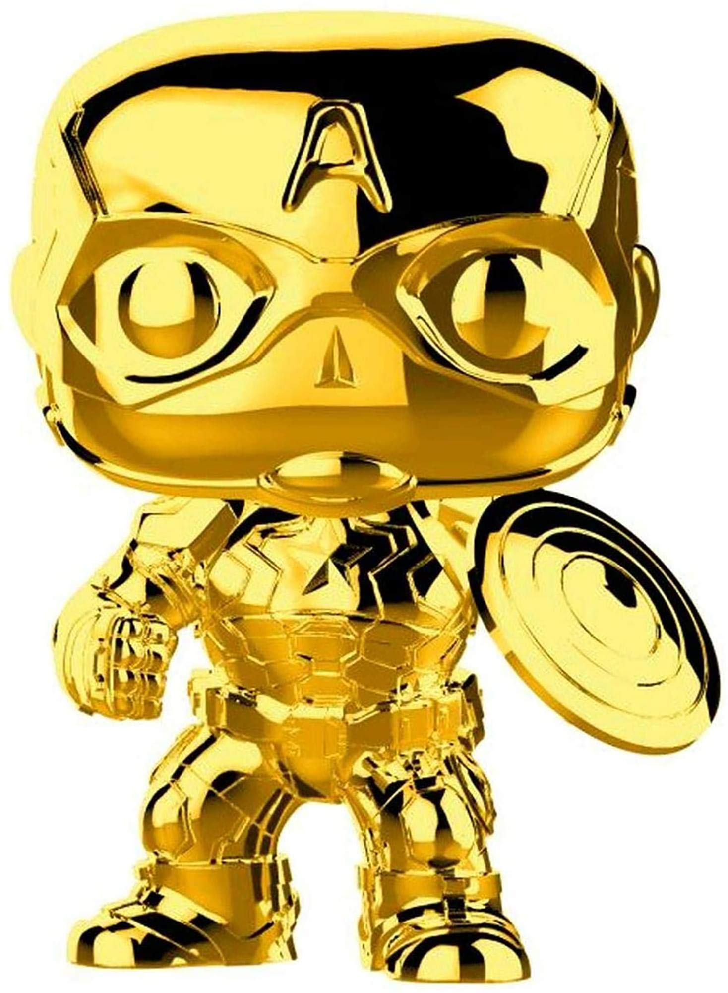 Funko Pop Marvel: 377 Marvel Studios 10 Captain America Gold Chrome