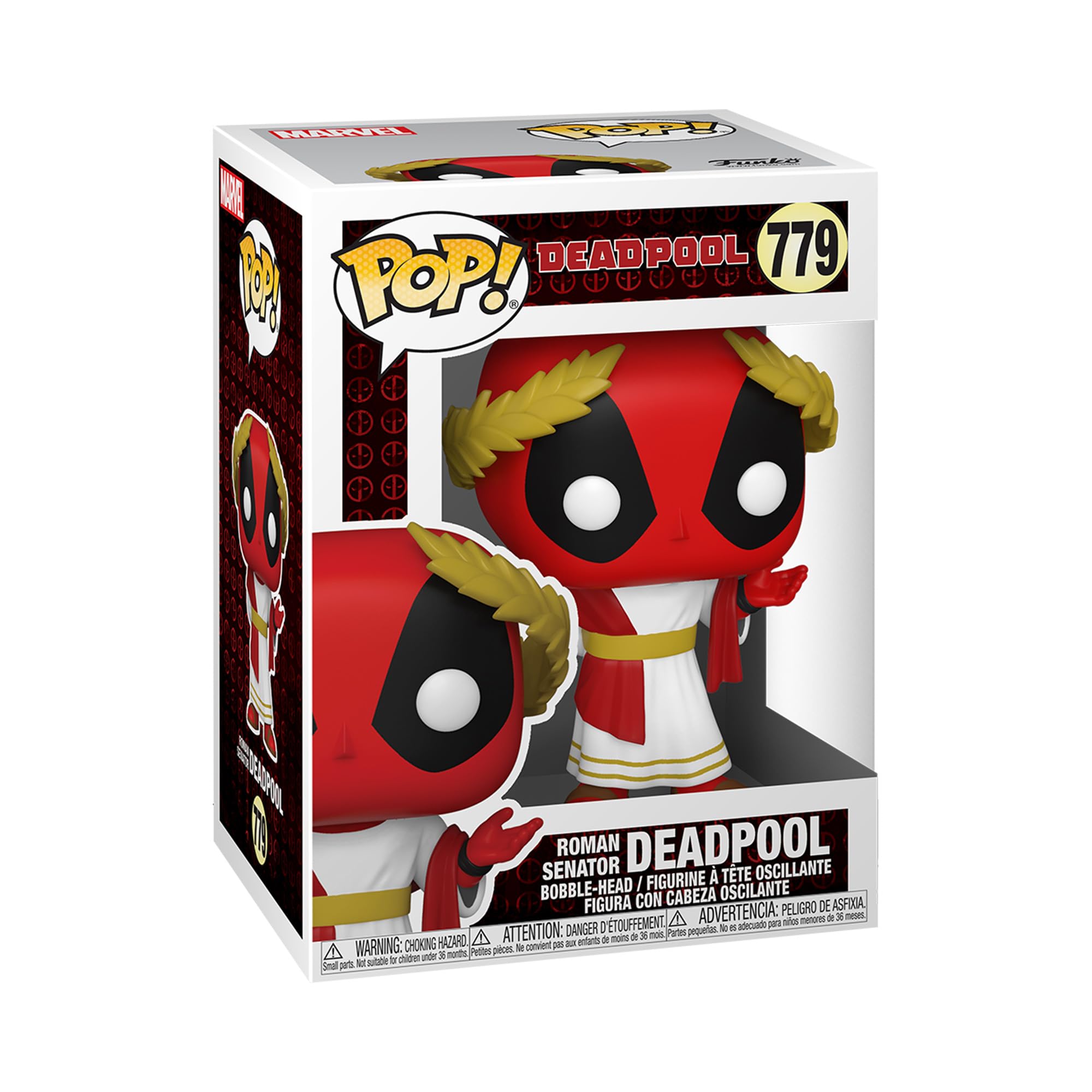 Image 0 of Funko Pop! Marvel: 779 Deadpool 30th Roman Senator Deadpool Collectible