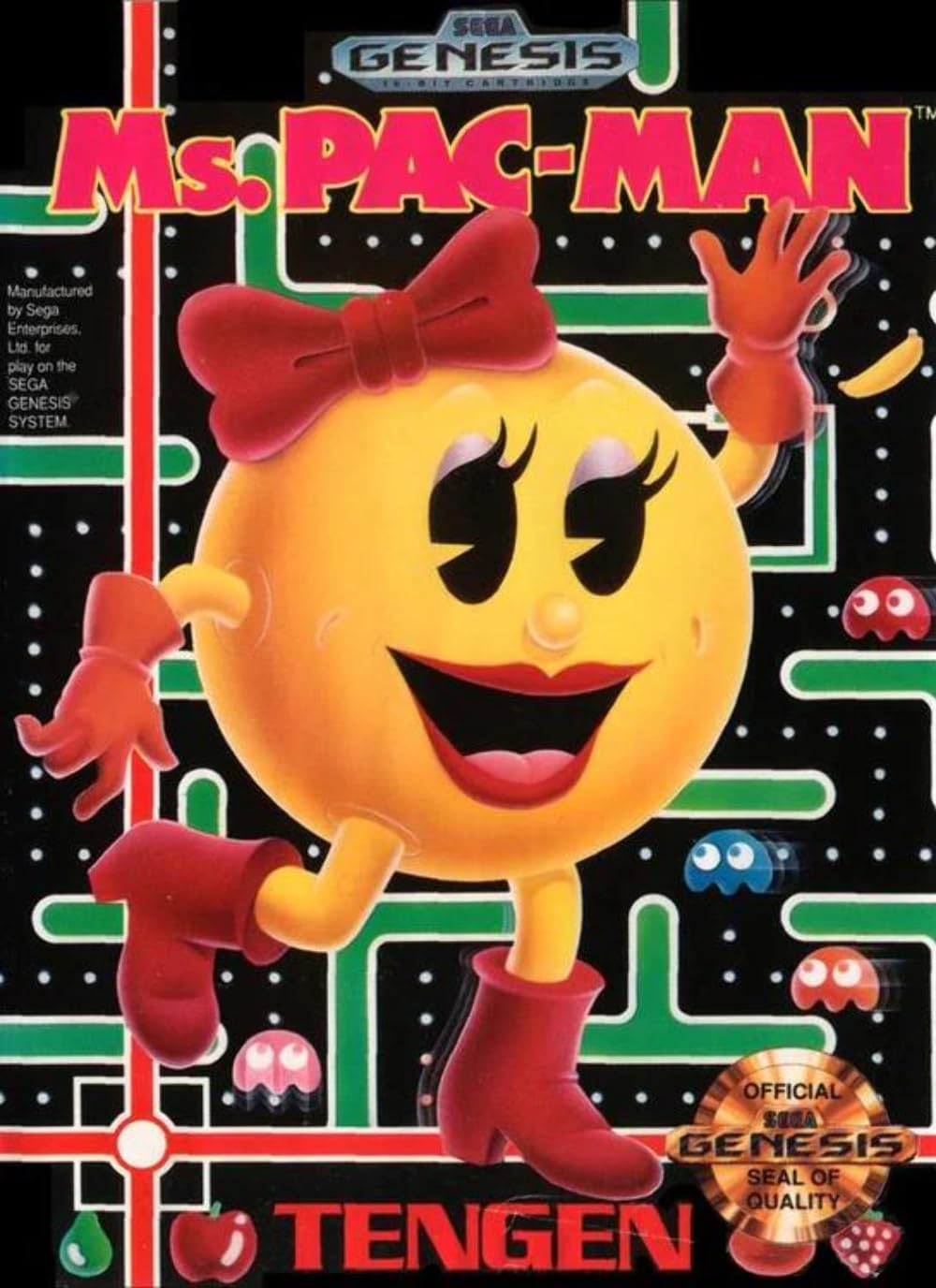 Image 0 of Ms Pac-Man For Sega Genesis Vintage