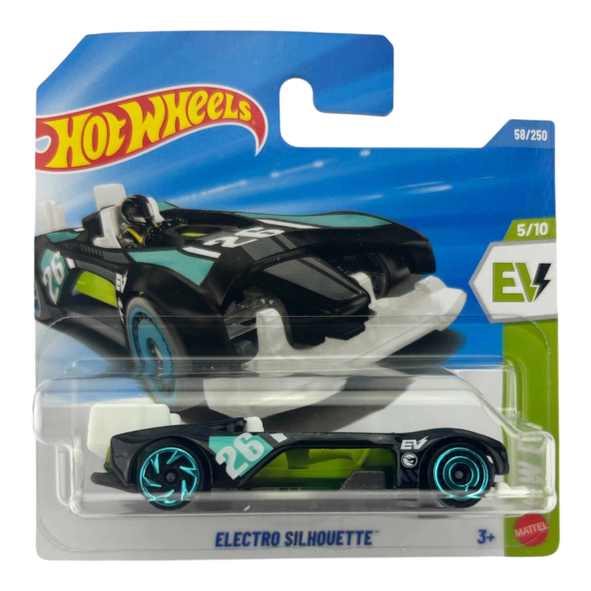 Image 0 of Hot Wheels Electro Silhouette JJM02 Th Treasure Hunt Hw Ev 5/10 Black