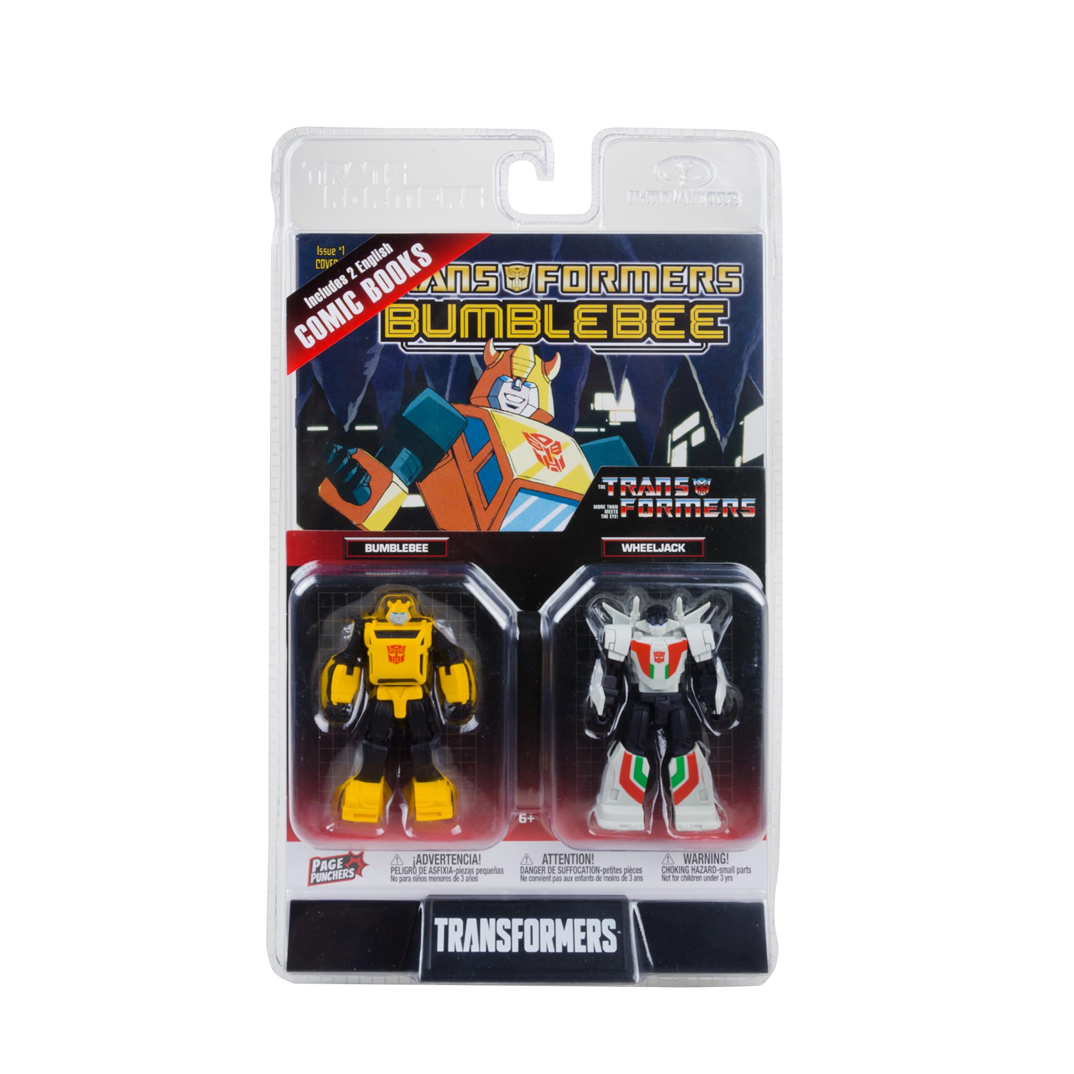 McFarlane Toys Transformers Page Punchers 2PK Bumblebee And Wheeljack 