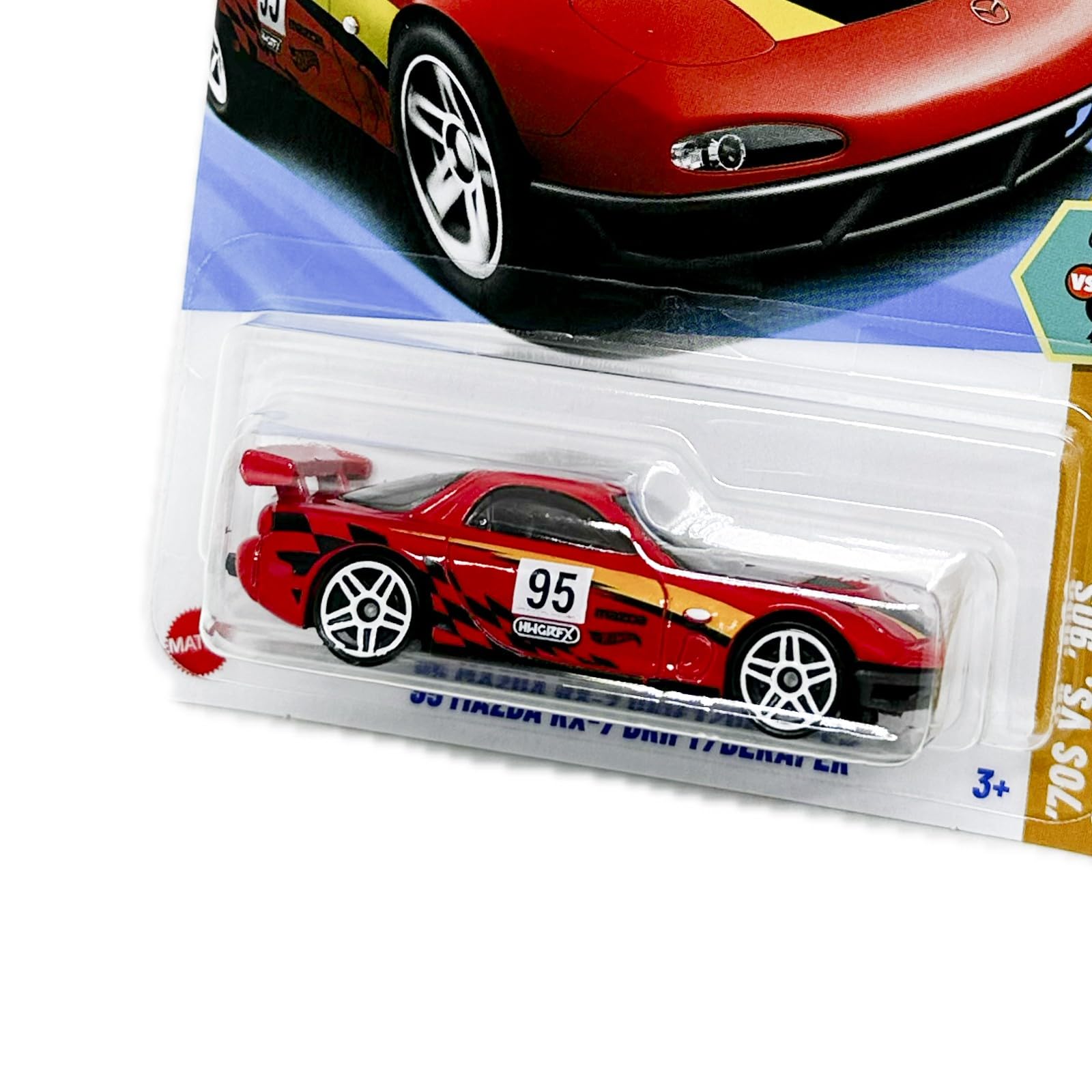 Hot Wheels Mazda RX-7 Drift '95 JBB57 - 70'S Vs 90'S Series 9/10 Red