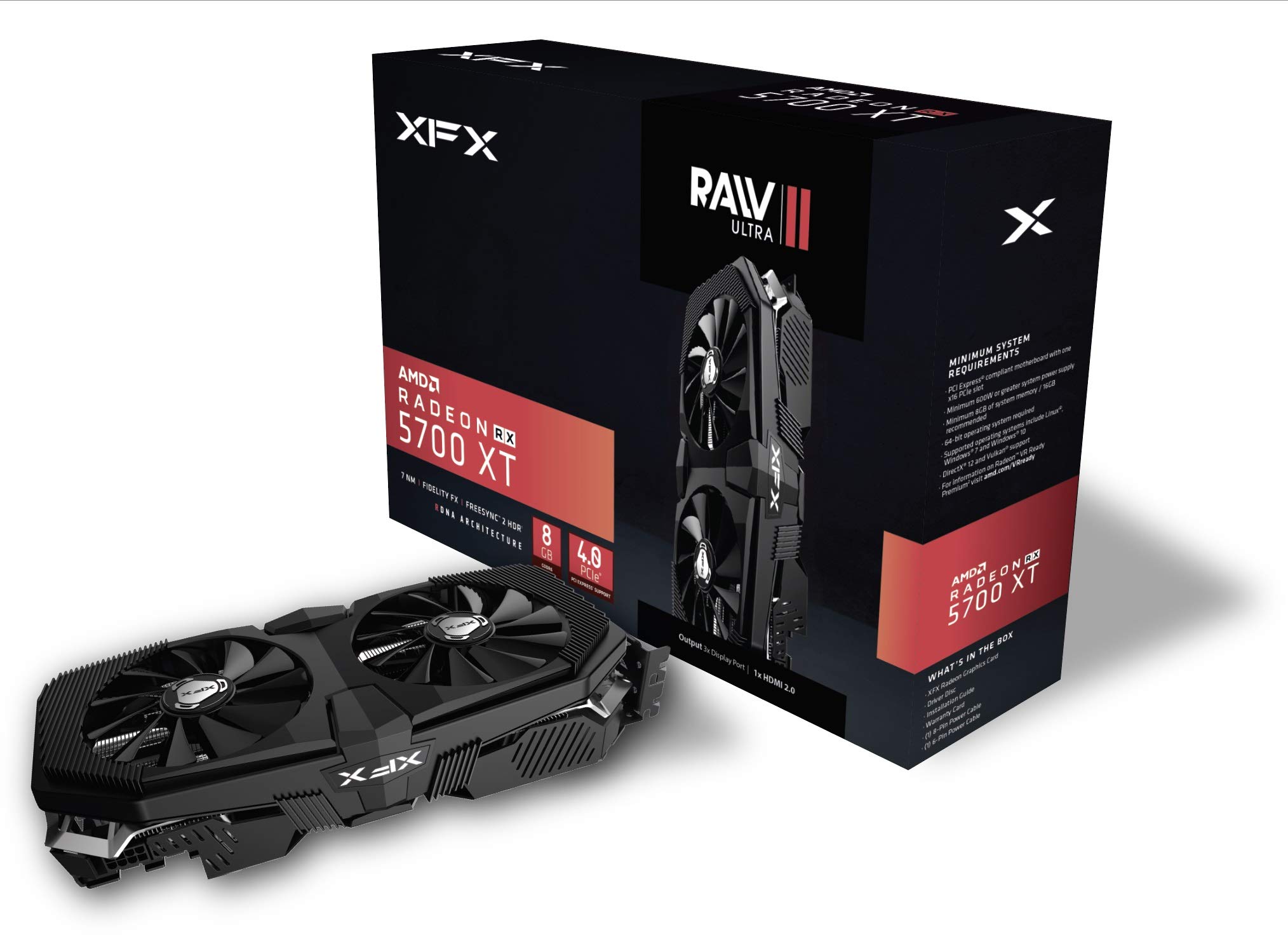 Image 0 of XFX AMD Radeon RX 5700 Xt 8GB GDDR6 Raw II Ultra Video Card