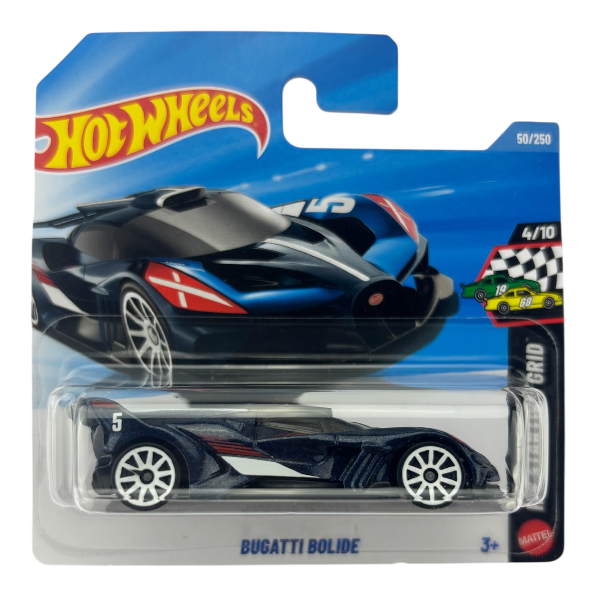 Hot Wheels Bugatti Bolide Dark Blue Starting Grid 4/10 50/250 1:64