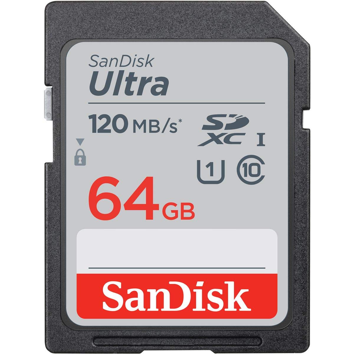 SanDisk 64GB Ultra SDXC UHS-I Memory Card 120MB/S C10 U1 Full HD SD