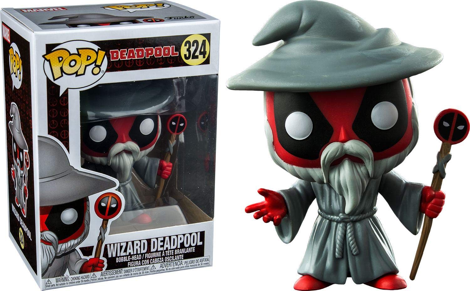 Funko Pop 324 Marvel: Wizard Deadpool Collectible Figure