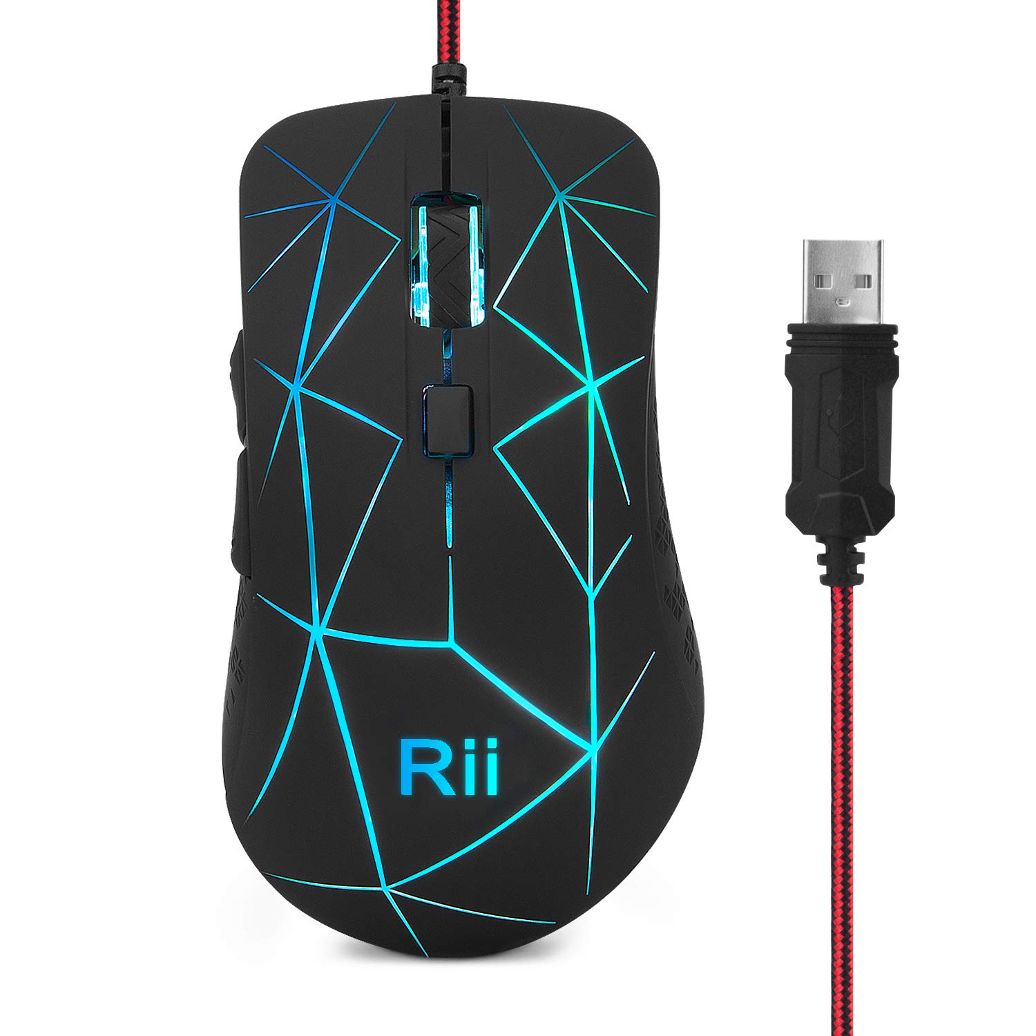 Rii RGB Wired Gaming Mouse USB Optical Computer Mice With 6 BUTTONS320