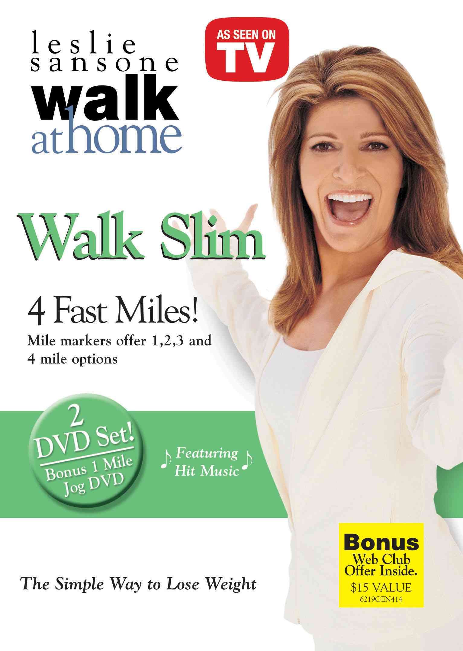 Leslie Sansone's Walk Slim 4 Fast Miles 2-Disc Set On DVD Exercise