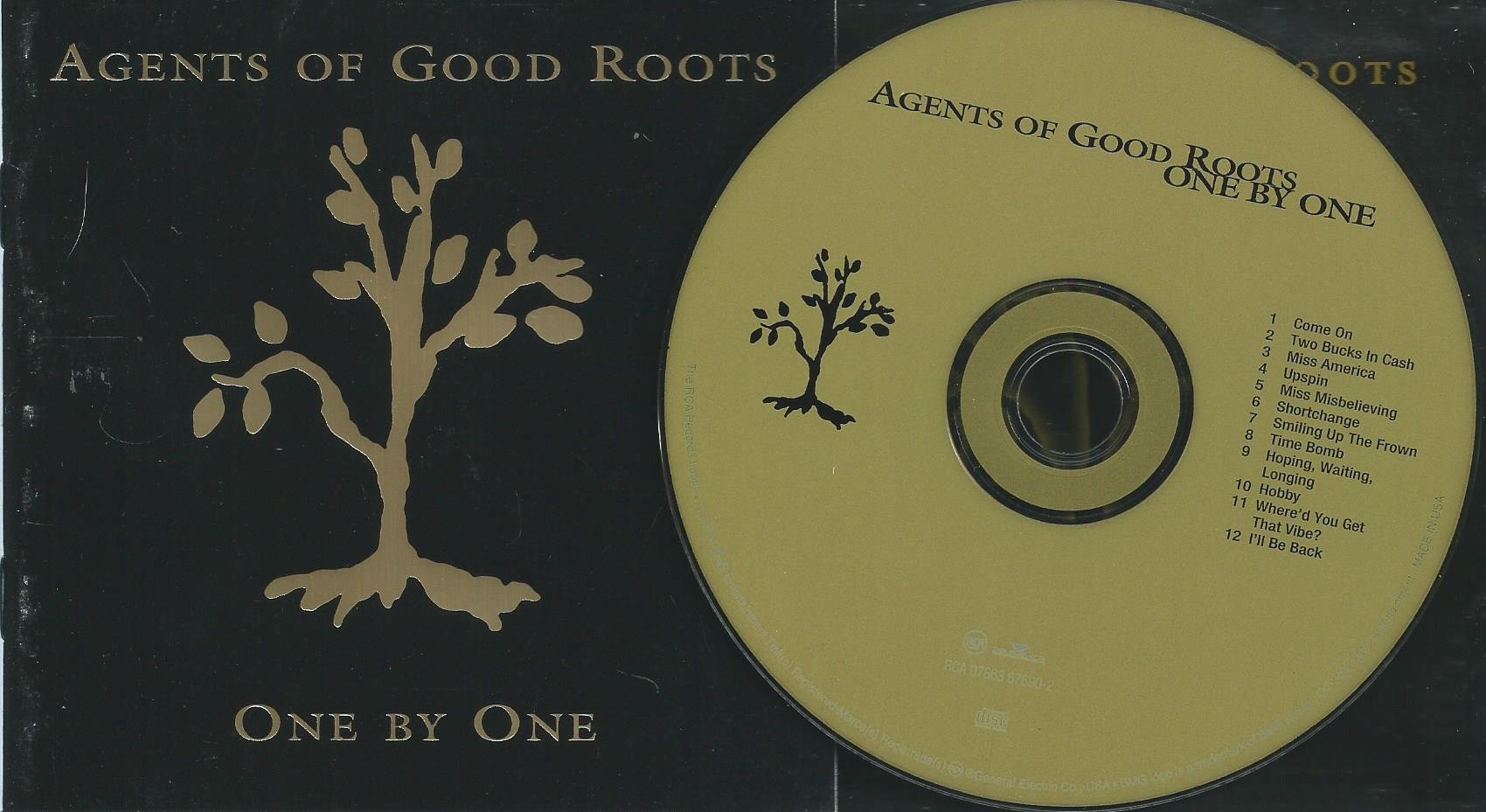 One By One By Agents Of Good Roots On Audio CD Album Black 2006