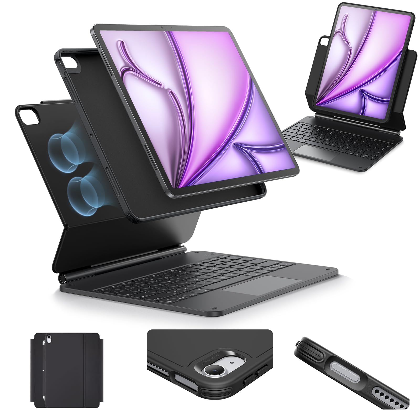 Esr For iPad Air 13 Inch Case Keyboard Multi-Mode Magnetic Stand Cover