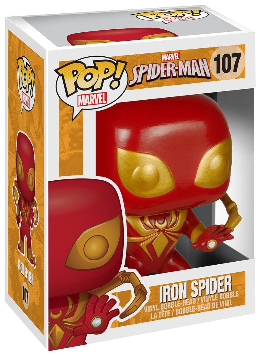 Image 0 of Funko Pop! 107 Marvel Iron Spider-Man Pop Vinyl Exclusive Bobble Head Collectibl