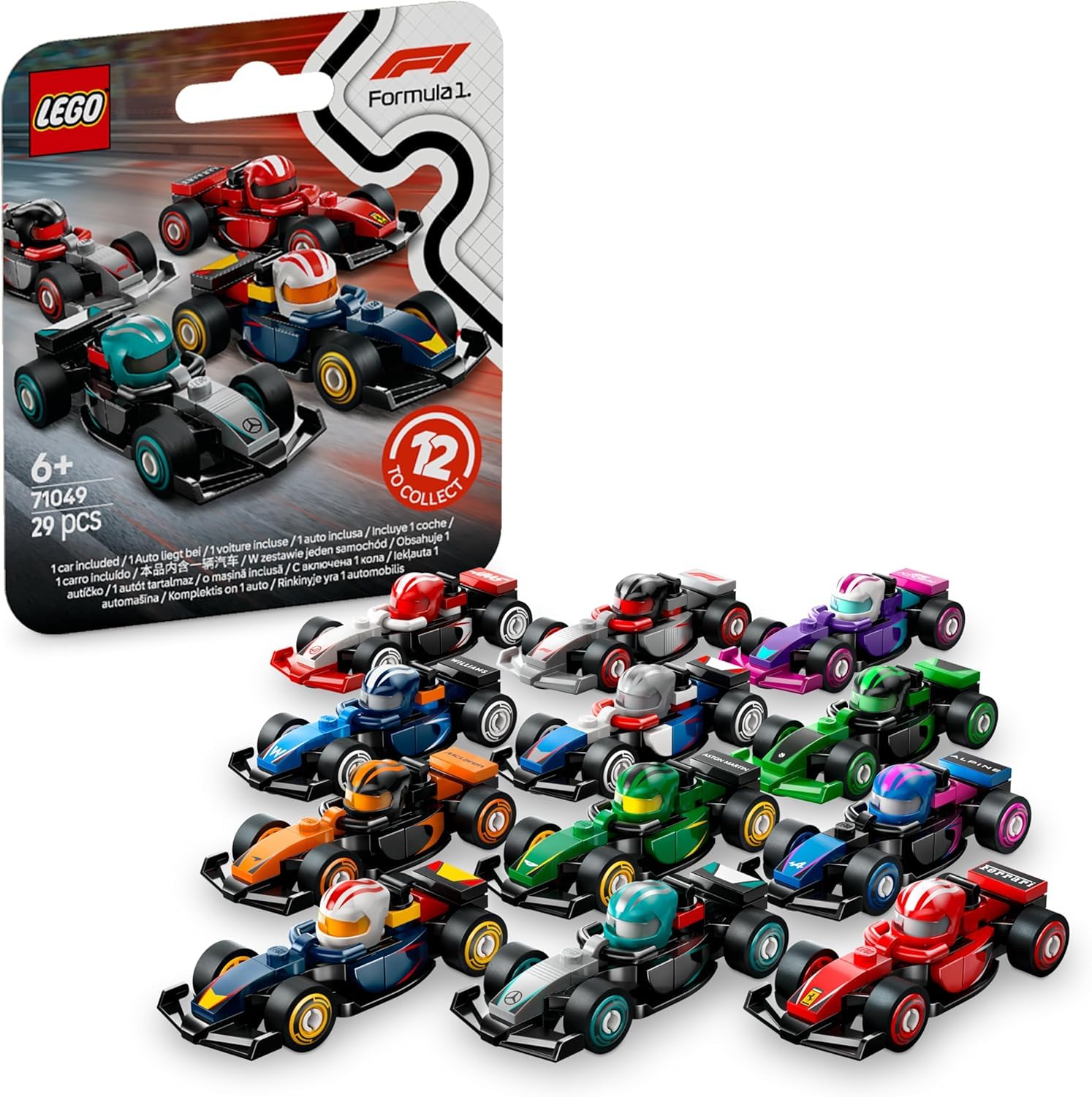 Lego 71049 F1 Collectible Race Cars Random Set Of 1 Race Car Uus Toy