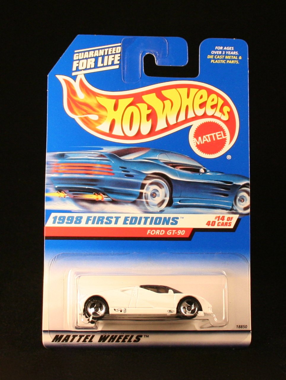 1998 First Editions 14 Ford GT-90 #668 Condition Mattel Hot Wheels 1:64 Scale To